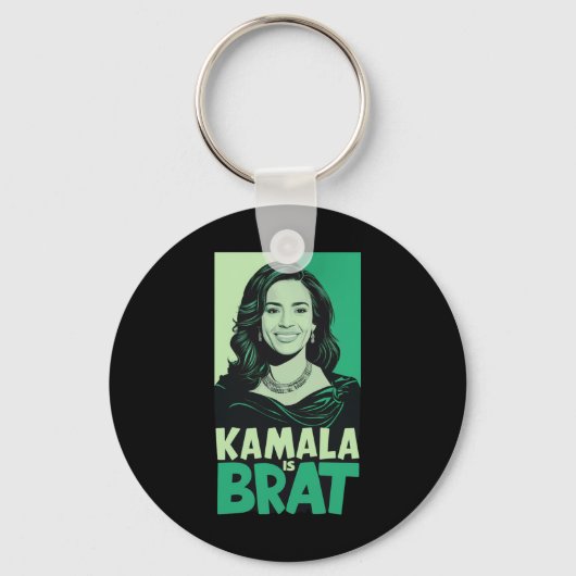 Kamala is Brutaal Grappig Sarcastisch Sleutelhanger (Voorkant)