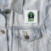 Kamala is Brutaal Grappig Sarcastisch  Vierkante Button 5,1 Cm (In situ)