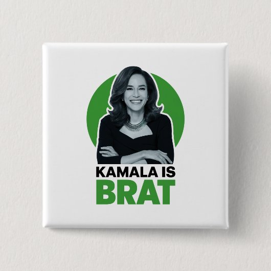 Kamala is Brutaal Grappig Sarcastisch  Vierkante Button 5,1 Cm (Voorkant)