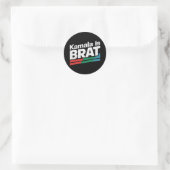 Kamala Is Brutal Ronde Sticker (Tas)