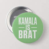 Kamala is een verwend kind ronde button 7,6 cm (Voorkant /achterkant)