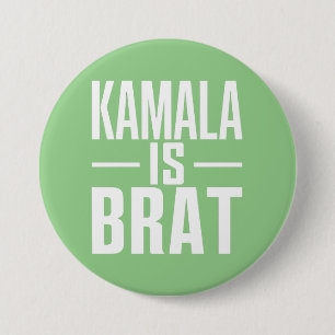 Kamala is een verwend kind ronde button 7,6 cm