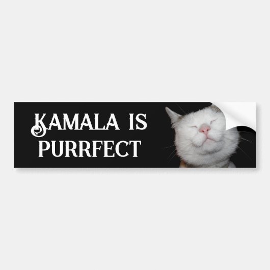 Kamala is Purfect Bumpersticker (Voorkant)