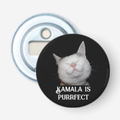 Kamala is Purfect Button Flesopener (Voorkant)