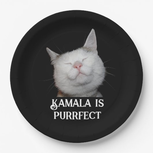 Kamala is Purfect Papieren Bordje (Voorkant)