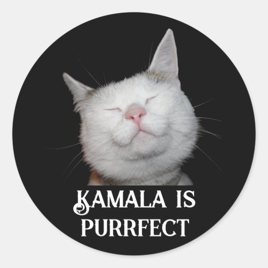 Kamala is Purfect Ronde Sticker (Voorkant)