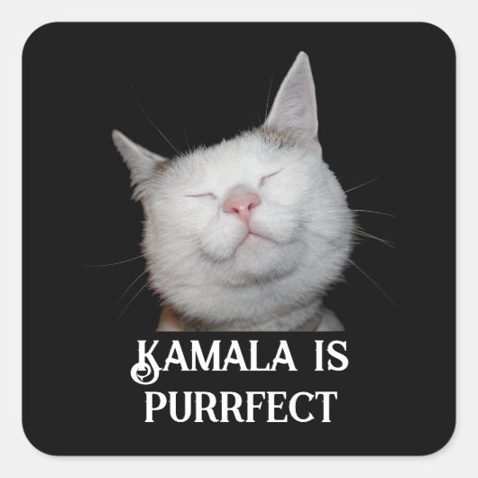 Kamala is Purfect Vierkante Sticker (Voorkant)