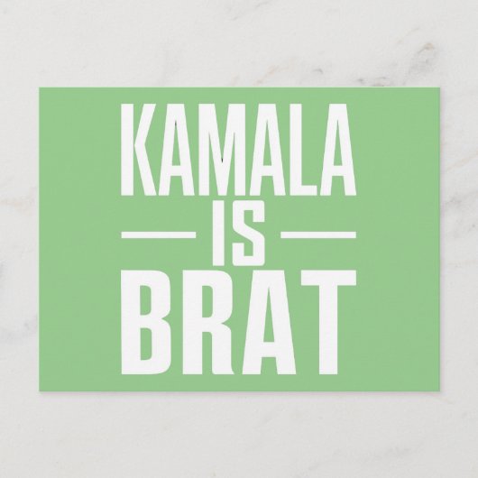 Kamala is slim briefkaart (Voorkant)