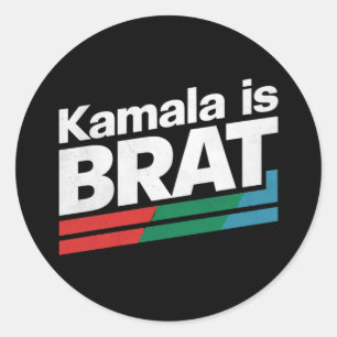 Kamala is slim ronde sticker