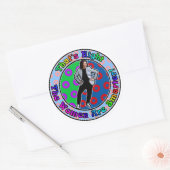 Kamala is slimmer - de vrouwen zijn slimmer ronde sticker (Envelop)