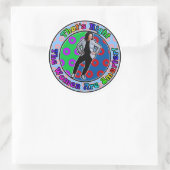 Kamala is slimmer - de vrouwen zijn slimmer ronde sticker (Tas)