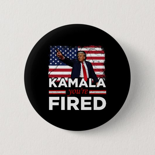 Kamala Je bent grappig ontslagen Ronde Button 5,7 Cm (Voorkant)