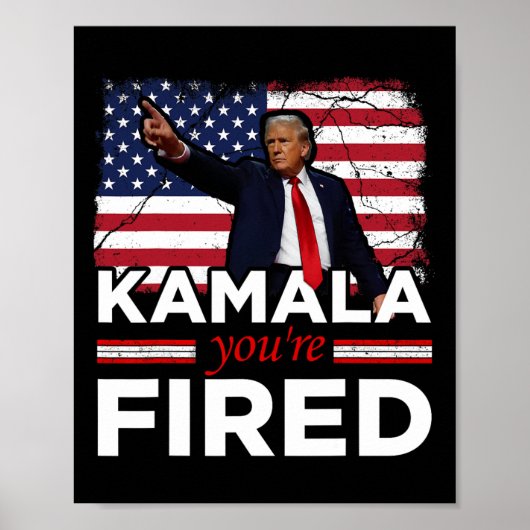 Kamala Je Bent Ontslagen Grappig Poster (Voorkant)