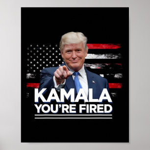 Kamala Je bent ontslagen Grappig President Trump L Poster