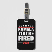 Kamala Je bent ontslagen Kamala Harris 2024 Bagagelabel (Voorkant (verticaal))