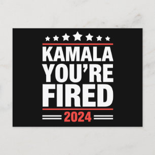 Kamala Je bent ontslagen Kamala Harris 2024 Briefkaart