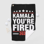 Kamala Je bent ontslagen Kamala Harris 2024 Golfhanddoek (Insitu)