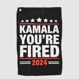 Kamala Je Bent Ontslagen Kamala Harris 2024 Golfhanddoek