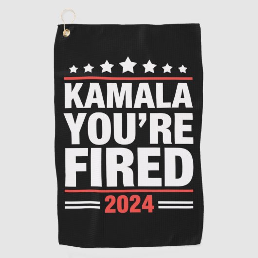 Kamala Je bent ontslagen Kamala Harris 2024 Golfhanddoek (Voorkant)