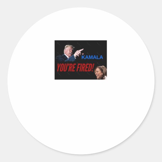Kamala, je bent ontslagen! Sticker (Voorkant)