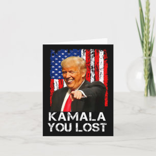 Kamala Je verloor grappige Trump die lachte naar K Kaart