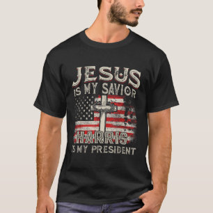 Kamala Jesus is My Savior Harris is My President T-shirt