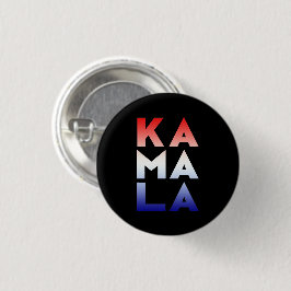 kamala Ka ma la 3 lettergrepen rood wit blauw zwar Ronde Button 3,2 Cm