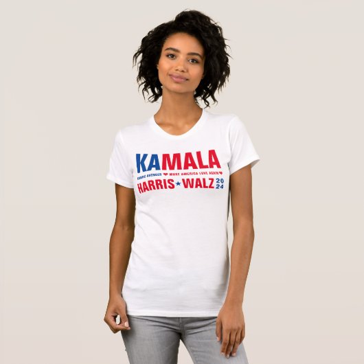 KAMALA-karmische Avenger Make America Love Again T-shirt (Voorkant volledig)