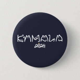 Kamala kat, kinderloze kat dames voor kamala ronde button 5,7 cm