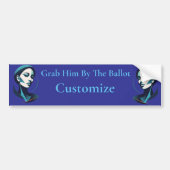 Kamala Kat Lady 2024 Stembiljet Thunder_Cove Bumpersticker (Voorkant)