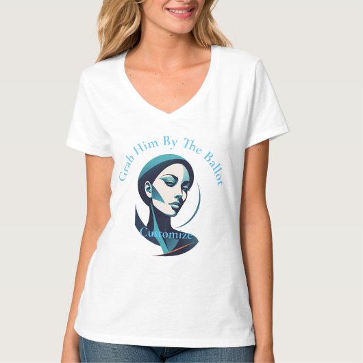 Kamala Kat Lady 2024 Stembiljet Thunder_Cove T-shirt (Voorkant)