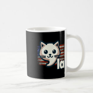 Kamala Kat Vs Vlag Politieke Kat Premium Koffiemok