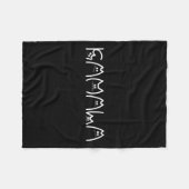 Kamala Kattentypografie Alfabet Schattige Grappig  Fleece Deken (Voorkant (Horizontaal))