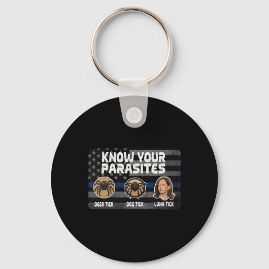 Kamala ken je parasieten herten teek hond teek lun sleutelhanger (Voorkant)