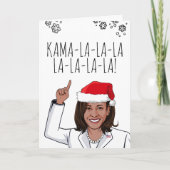 Kamala-kerstkaart: Kamala-la-la Kaart (Voorkant)