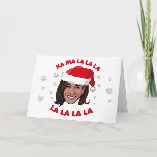 Kamala Kerstmis - Kamala la la la la la la la la l Kaart (Voorkant)