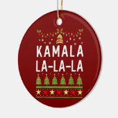 Kamala La La Funny Harris Kerst Lelijk Keramisch Ornament (Links)