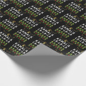 Kamala La La Funny Harris Kerst Lelijk Zwart Cadeaupapier (Hoek)