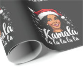 Kamala La La Kamala Harris Kerstman Cadeaupapier (Rol Hoek)