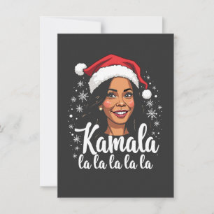 Kamala La La Kamala Harris Kerstman Kaart