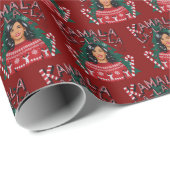 Kamala-la-la-la Funny Christmas Kamala Harris Cadeaupapier (Rol Hoek)