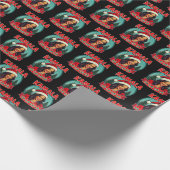 Kamala La La La Funny Christmas Kerstman Hoed Kers Cadeaupapier (Hoek)