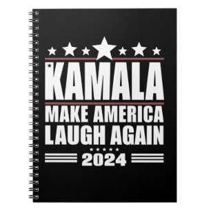 Kamala Laat Amerika Weer Lachen Amerikaanse Vlag 2 Notitieboek