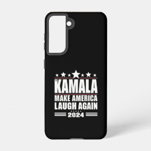 Kamala laat Amerika weer lachen Amerikaanse vlag 2 Samsung Galaxy Hoesje