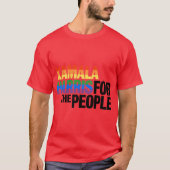 Kamala LGBT Sticker Kamala For the People 2026 Gay T-shirt (Voorkant)