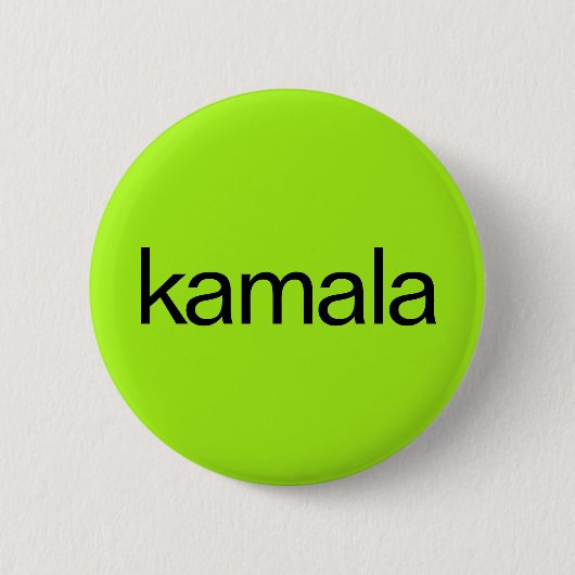 "Kamala" lime groene knop Ronde Button 5,7 Cm (Voorkant)