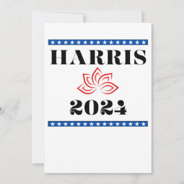 Kamala Lotus Harris voor POTUS Kaart