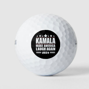 Kamala Maak Amerika Weer Lachen Amerikaanse Vlag 2 Golfballen