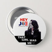 Kamala maakte maar een grapje ronde button 7,6 cm (Voorkant /achterkant)