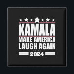Kamala Make America Lach weer Amerikaanse vlag 202 Magneet<br><div class="desc">Kamala Make America Lach weer Amerikaanse vlag 2024</div>